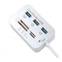 Multilector de Tarjetas y HUB 3 a 1 USB 3.0/3.1 OEM