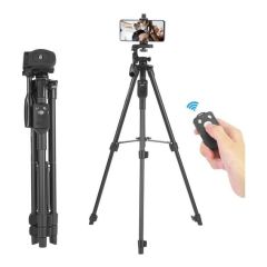 Tripié Yunteng VCT 5208 1.25M con control bluetooth y soporte celular