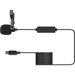 Micrófono lavalier Comica de solapa V01SP (UC) con entrada USB-C de 6m