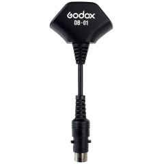 Cable de alimentación Godox DB-01, para conectar 2 flashes Speedlite a una batería PB820S