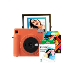 Cámara Fujifilm Instax Square SQ1 Naranja+marco+pelicula