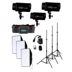 Kit de Iluminación de Estudio Vanta  E250w-3