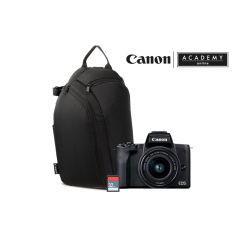 Cámara Canon EOS M50 Mark II+EF-M 15-45mm + 100S + 32GB + ABC VLOGGE mirrorless kit BF22