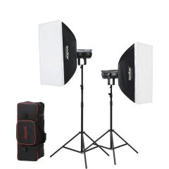 Kit 2 Lámparas LED Godox con Accesorios (SL200III-KIT)