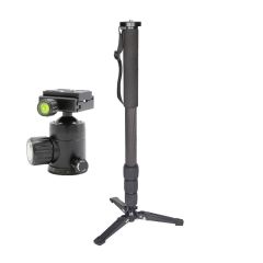 Monopie Fibra De Carbón Vanta Con Base MTC3414 Con Cabezal BH02