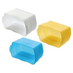 Kit DIFS3 Godox, Juego de 3 Difusores de colores para Flash Speedlite (Amarillo, Azul y Blanco)