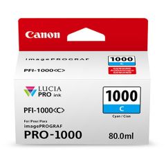 Tinta Canon PFI-1000 C Lucia Pro Cyan Ink Tank 80ML