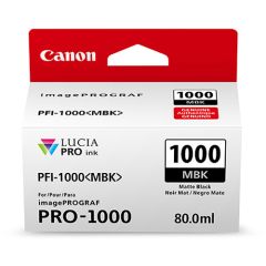 Tinta Canon  PFI-1000 MBK Lucia Pro Matte Black Ink Tank 80ML