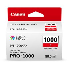 Tinta Canon  PFI-1000 R Lucia Pro Red Ink Tank 80ML
