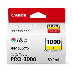 Tinta Canon PFI-1000 y Lucia Pro Yellow Ink Tank 80ML