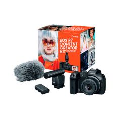 Cámara Canon EOS R7 Content Creator Kit / Micrófono DM-E1D. • Batería extra LP-E6NH