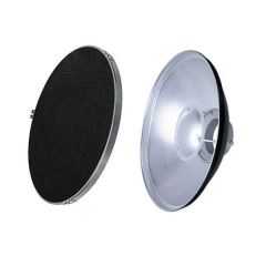 Reflector Beauty Dish Godox metálico plateado de 42cm diametro 
 y Grid BDRS420G