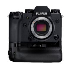 Cámara Fujifilm X-H1 negra + empuñadura