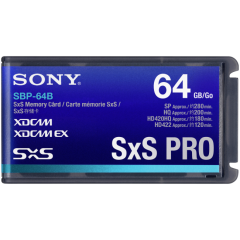 Tarjeta de memoria express card SXS (SBP-64B) SXS-PRO+