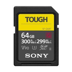 Tarjeta de memoria Sony 64GB Tough UHS II-③ Class 10 4K Lectura: 300MB/S, Escritura: 299MB/S