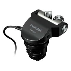 Micrófono Tascam Estéreo XY, para cámaras DR-60D y DSLR.
