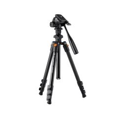 Tripie de Aluminio K&F Concept para vídeo, Cabezal 360° con Soporte Celular (KF09.115)