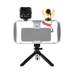 Kit para Grabación Godox Vlogging VK1-LT para Celular Lightning con Jaula