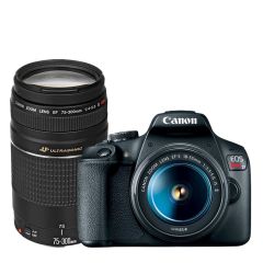 Cámara Canon EOS Rebel T7 EF-S 18-55mm + EF 75-300mm f/4-5.6 III Kit
