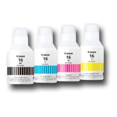 Tintas GI-16 BK C M Y MEGA KIT / Incluye 4 tintas (B,C,M,Y)