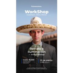 Taller con Enrique Noriega retrato e iluminación 22 de marzo 2025 en Guadalajara