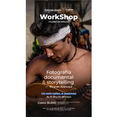 Taller documental & storytelling con Ricardo Azarcoya 16,17 24 y 25 de mayo 2025