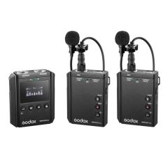 Kit Sistema de Micrófono Godox Inalámbrico para 2 Personas VMicS2 UHF