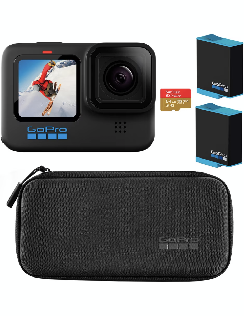 Cámara GoPro HERO10 Black Bundle incluye 2 baterías y tarjeta de 64GB -  Fotomecánica