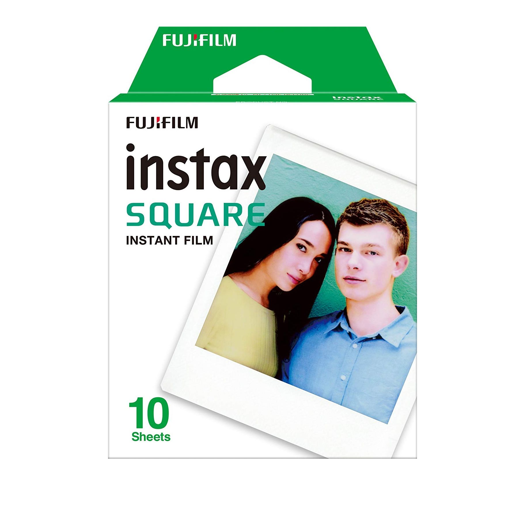 Cartucho (10 hojas) para Fujifilm Instax Mini, Filo Blanco, Papel
