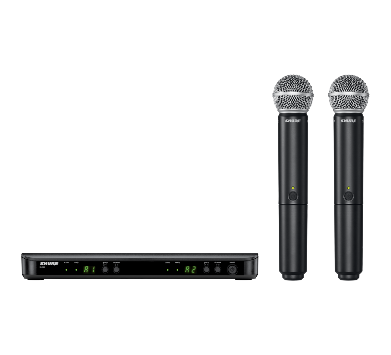 Privilegiado Verde partido Republicano Micrófono Shure Sistema inalámbrico dual para voz con micrófonos  BLX288/SM58-K12DUAL - Fotomecánica
