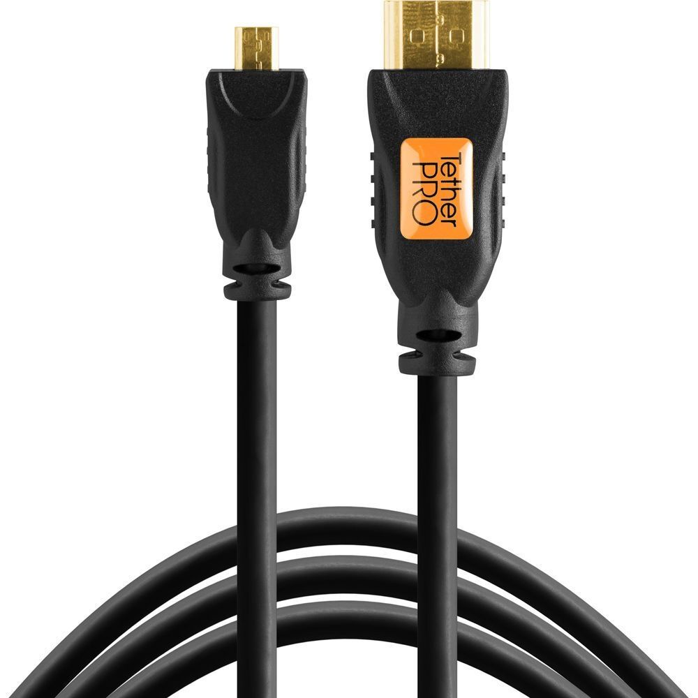 Cable Tether Tools MICRO-HDMI TIPO D a HDMI TIPO A de 3mts. - Fotomecánica