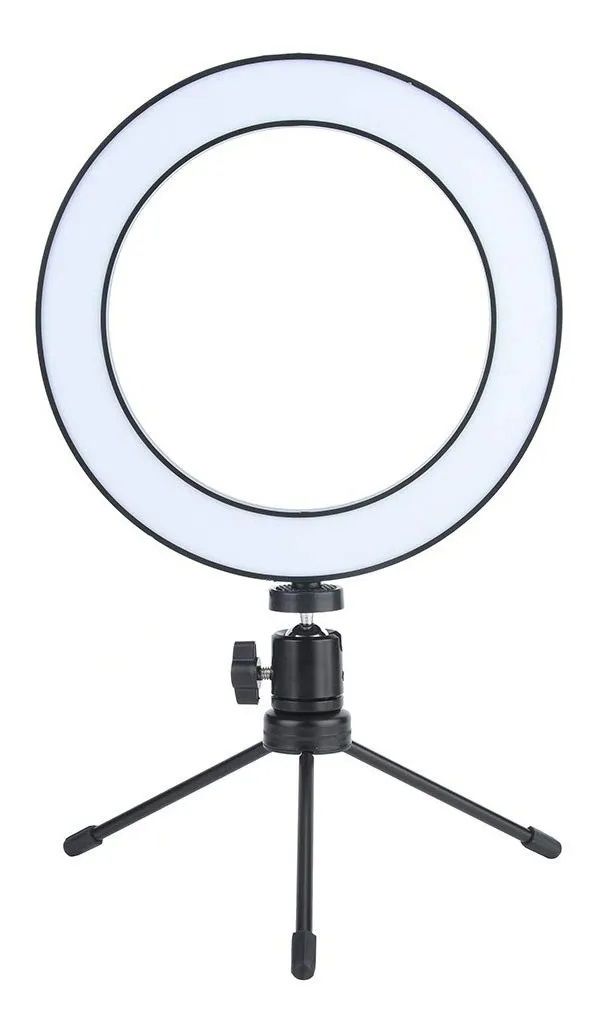 LAMPARA ARO DE LUZ LED 16CM CON MINI TRIPIE - Fotomecánica