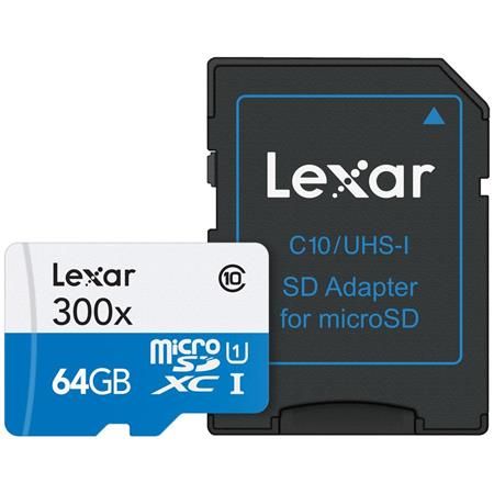 Tarjeta MicroSD 64 GB Clase 10 + adaptador, Q-Connect