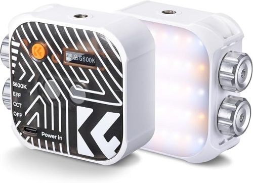 Lámpara LED Bicolor K&F Concept L01 Portátil Recargable RGB - Blanca