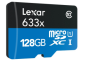 Memoria Lexar 128GB microSDHC 633x / microSDXC U High Performance UHS-I Con Adaptador SD De Memoria
