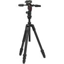 KIT DE TRIPIE MANFROTTO MKBFRTA4GTFB3W BEFREE GT FB HYBRID ALUMINIO C/ CABEZA 3 MOVIMIENTOS