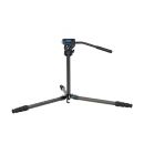 Tripie Sirui de fibra de carbono con Cabezal de Video Fluido, Columna CentST-124+VA-5X