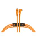 Kit de cables Tether Tools LeverLock y Optima (4.5m, naranja de alta visibilidad, en ángulo recto)