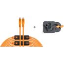 Kit de cables Tether Tools LeverLock y Optima (9,4 m, naranja de alta visibilidad)