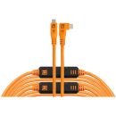 Kit de cables Tether Tools LeverLock y Optima (9.4m, naranja de alta visibilidad, ángulo recto)