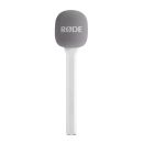 Adaptador de Mano RODE para Wireless GO Blanco. Interview GO White Handle and pop filter attachment