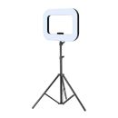 Aro de luz led Rectangular Mod YM200 3 tonos recargable con tripie