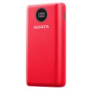 Cargador Portatil Digital Powerbank Adata P20000QCD Rojo