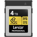 Memoria Lexar 4TB CFexpress Type B 3600 MB/s write 3300 MB/s read Professional Card Gold