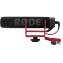 Micrófono RODE Videomic Go Rycote, versátil y liviano para montar sobre cámara.