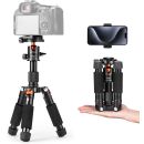Mini Tripie 360° K&F Concept de escritorio para Cámara y Soporte para Celular (MOD S225A0+BH+25L)