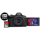 Cámara Canon EOS R50 RF-S 18-45mm F4.5-6.3 IS  STM + Tarjeta + GRT Ext.