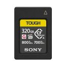 Tarjeta de memoria Tough CFexpress Tipo A Sony 320GB G Lectura: 800MB/s, Escritura: 700MB/S