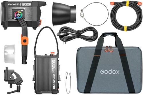 Lámpara LED Godox KNOWLED M300R RGB con Estuche
