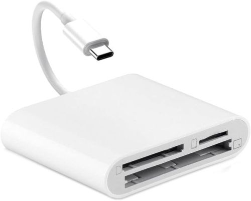 Lector USB-C 3 en 1 para  tarjetas CF, SD & MICRO SD